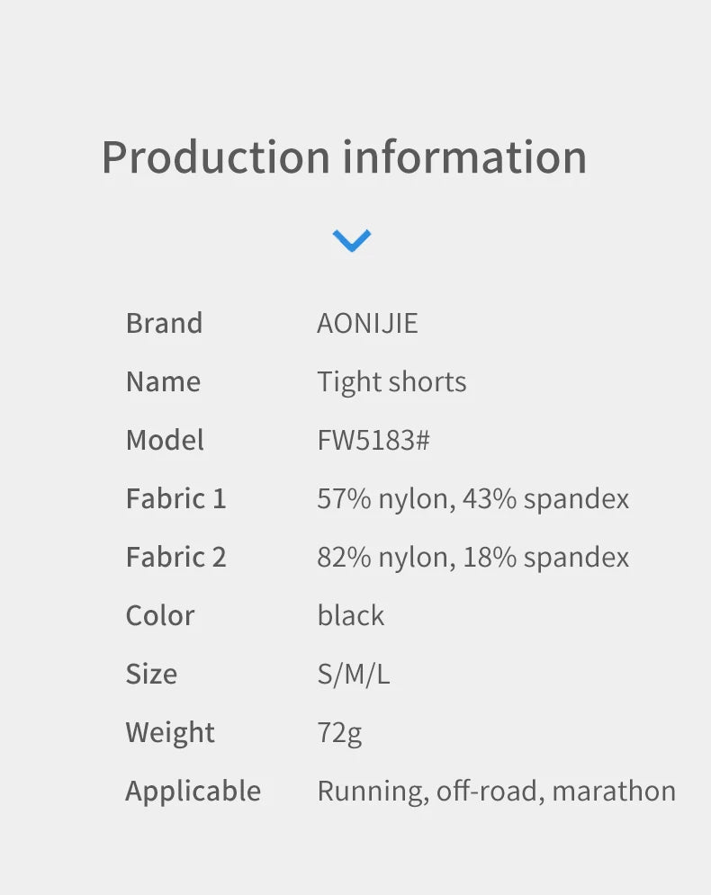 AONIJIE - Women's Athletic Shorts-Moisture-Wicking - FW5183