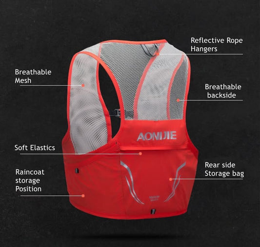 AONIJIE Outdoor Sport Unisex Hiking Cycling Hydration Vest Backpack Sport Backpack for Gym Waterproof Backpacking Bag