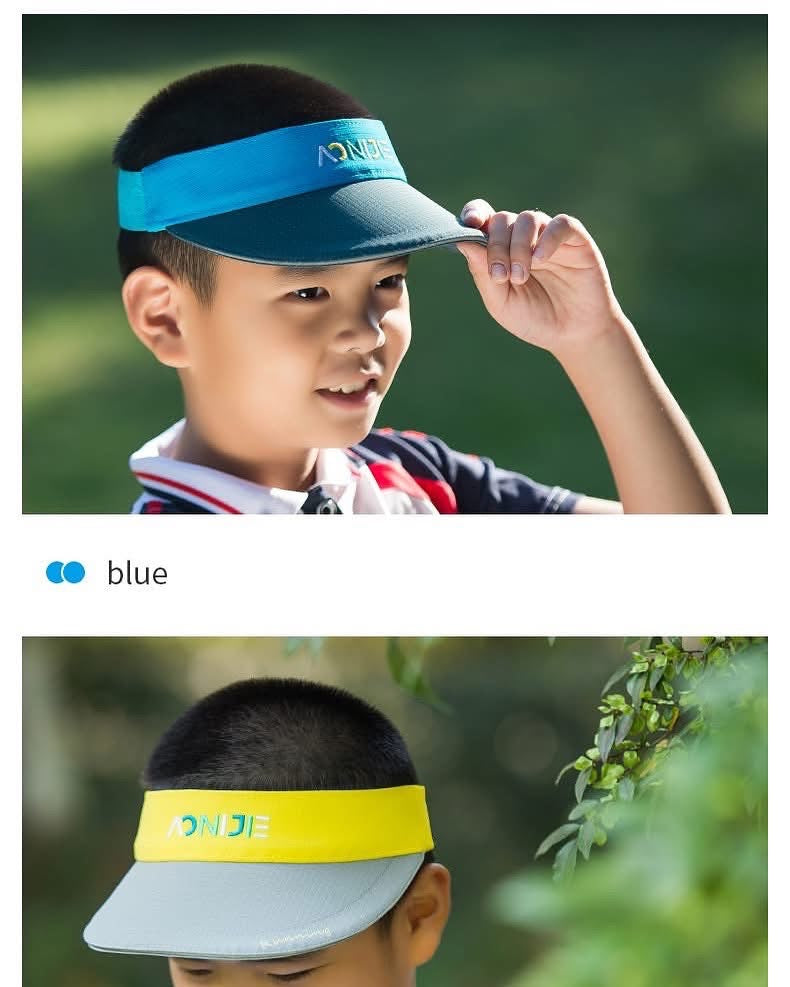 AONIJIE Sport Summer Children Empty Top Hat Boys Girls Outdoor Running Quick Dry Sun Hat Sun Protection Anti UV Hat