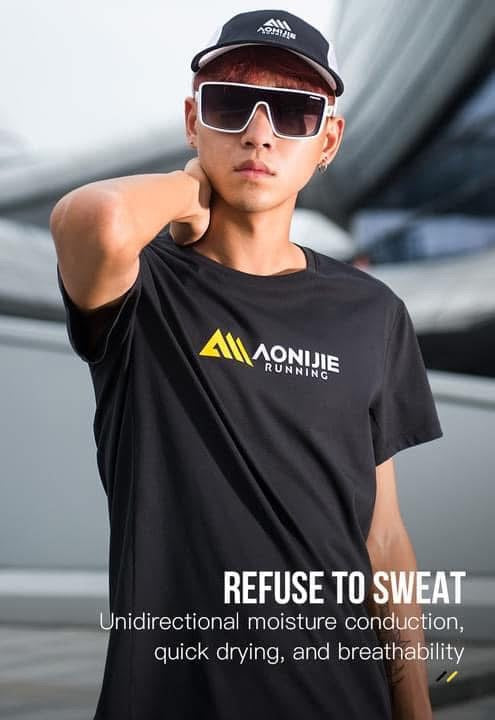 Male Sports Short Sleeve Quick Drying Outdoor Running Short Shirts&nbsp;