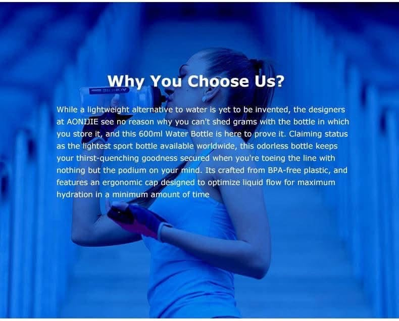 Aonijie Sports Squeeze Bicycle Water Bottle Kettle