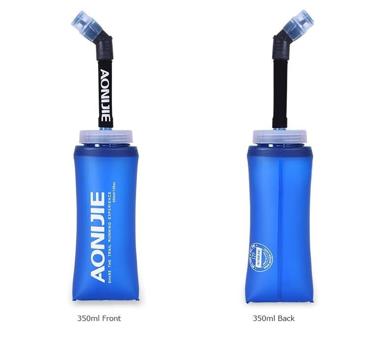 AONIJIE Sport Foldable Water Bag 350ml 600ml Soft Flask BPA Free Water Bottle for Running Marathon Hydration Bladder Pack Vest
