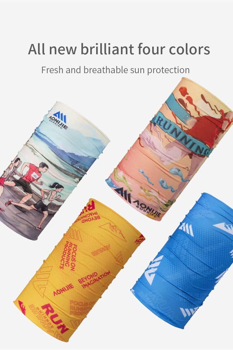 AONIJIE Sports Headband Running Neck Protector Sunscreen Mask Scarf Outdoor Men Women Bicycle Bandana Gaiter Headwear