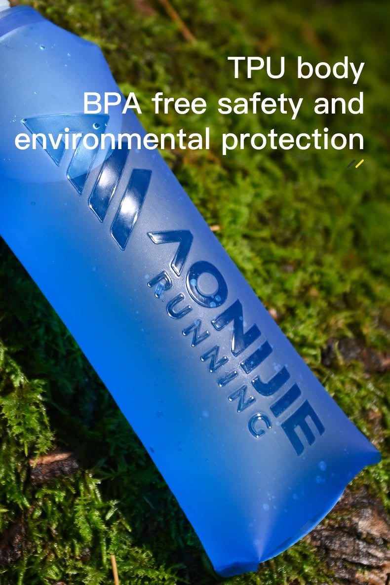 Outdoor TPU Sports Water Bottle Foldable Soft Water Bag 250ML/500ML Off Road Running Soft Flask for Marathon Riding