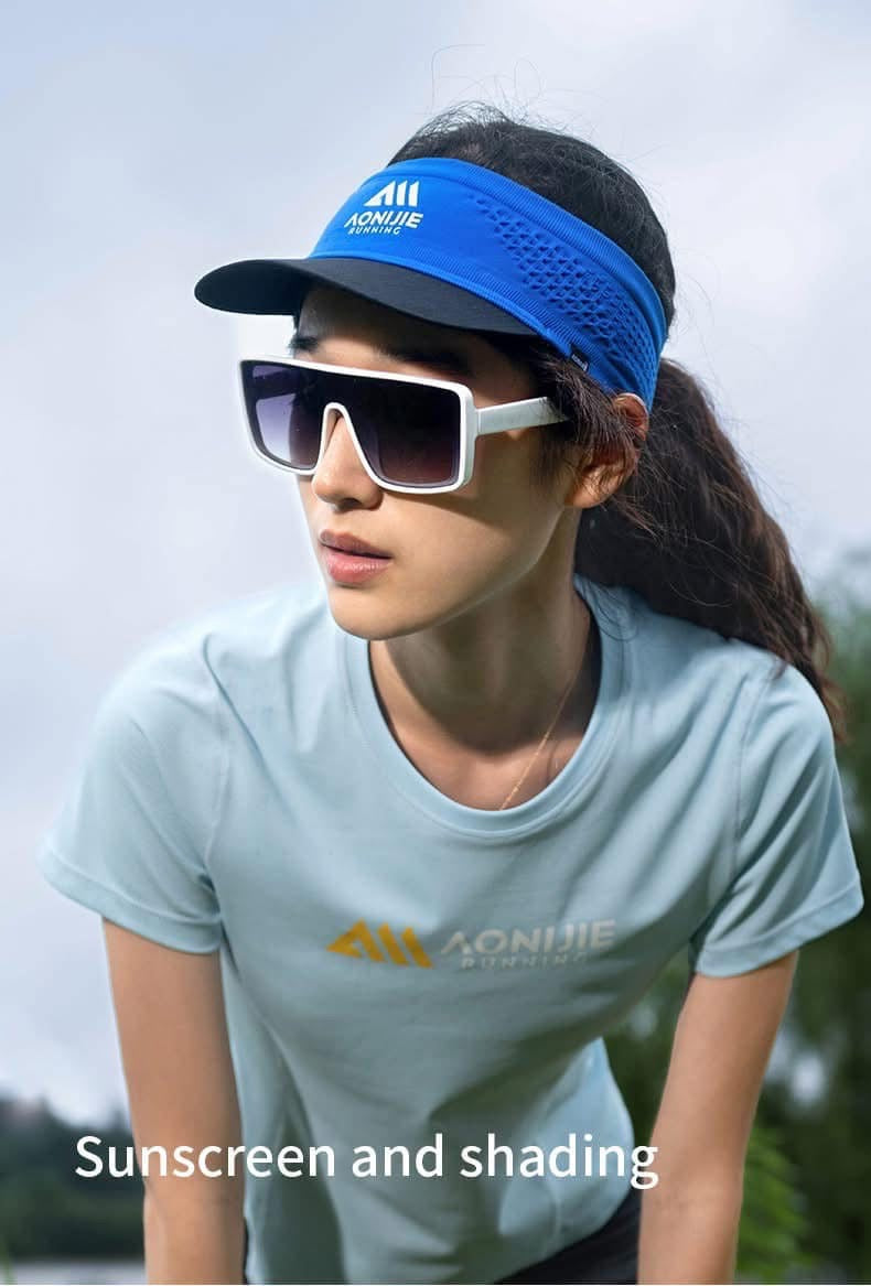 AONIJIE Running Hat Men Women Outdoor Sports Empty Top Sunshade Hat Sunscreen Protection Hats Marathon Quick Drying Caps
