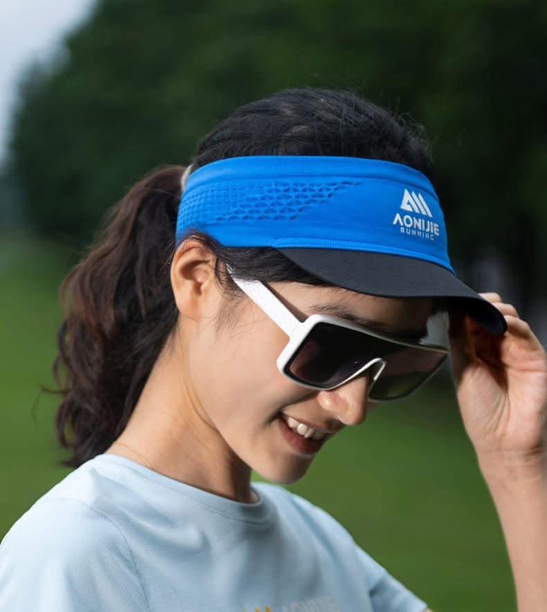 AONIJIE Running Hat Men Women Outdoor Sports Empty Top Sunshade Hat Sunscreen Protection Hats Marathon Quick Drying Caps