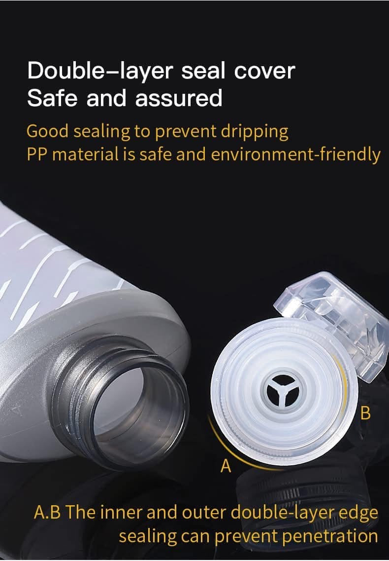 AONIJIE TPU 170ml Sports Water Bag Hydration Nutrition Energy Gel Soft Flask Water Bottle for Marathon Running Hiking