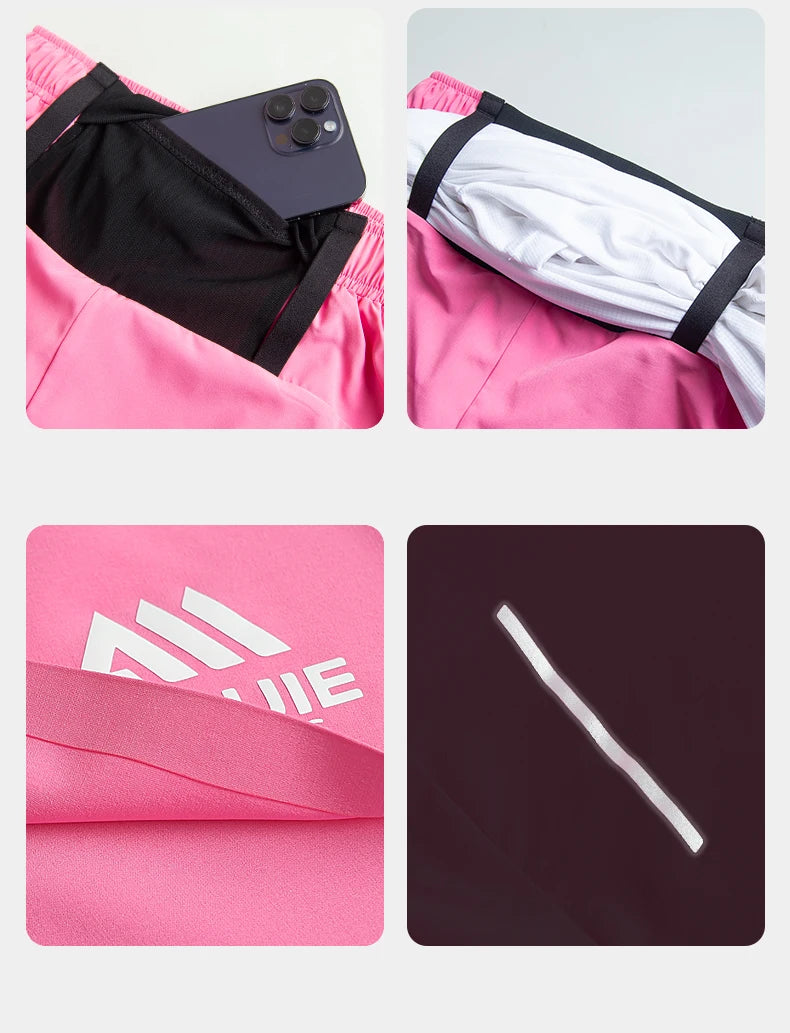 AONIJIE - Women's Running Shorts - Lightweight, Quick Dry with Pockets - FW6199