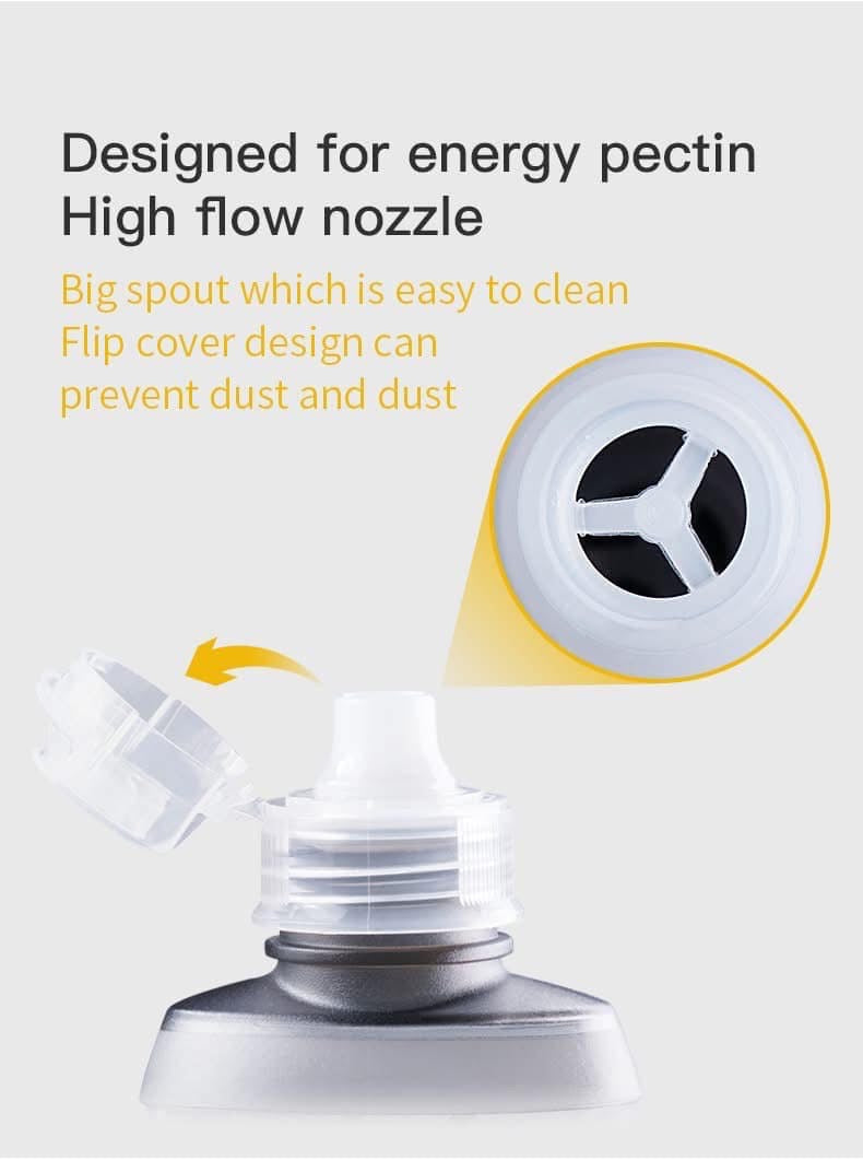 AONIJIE TPU 170ml Sports Water Bag Hydration Nutrition Energy Gel Soft Flask Water Bottle for Marathon Running Hiking