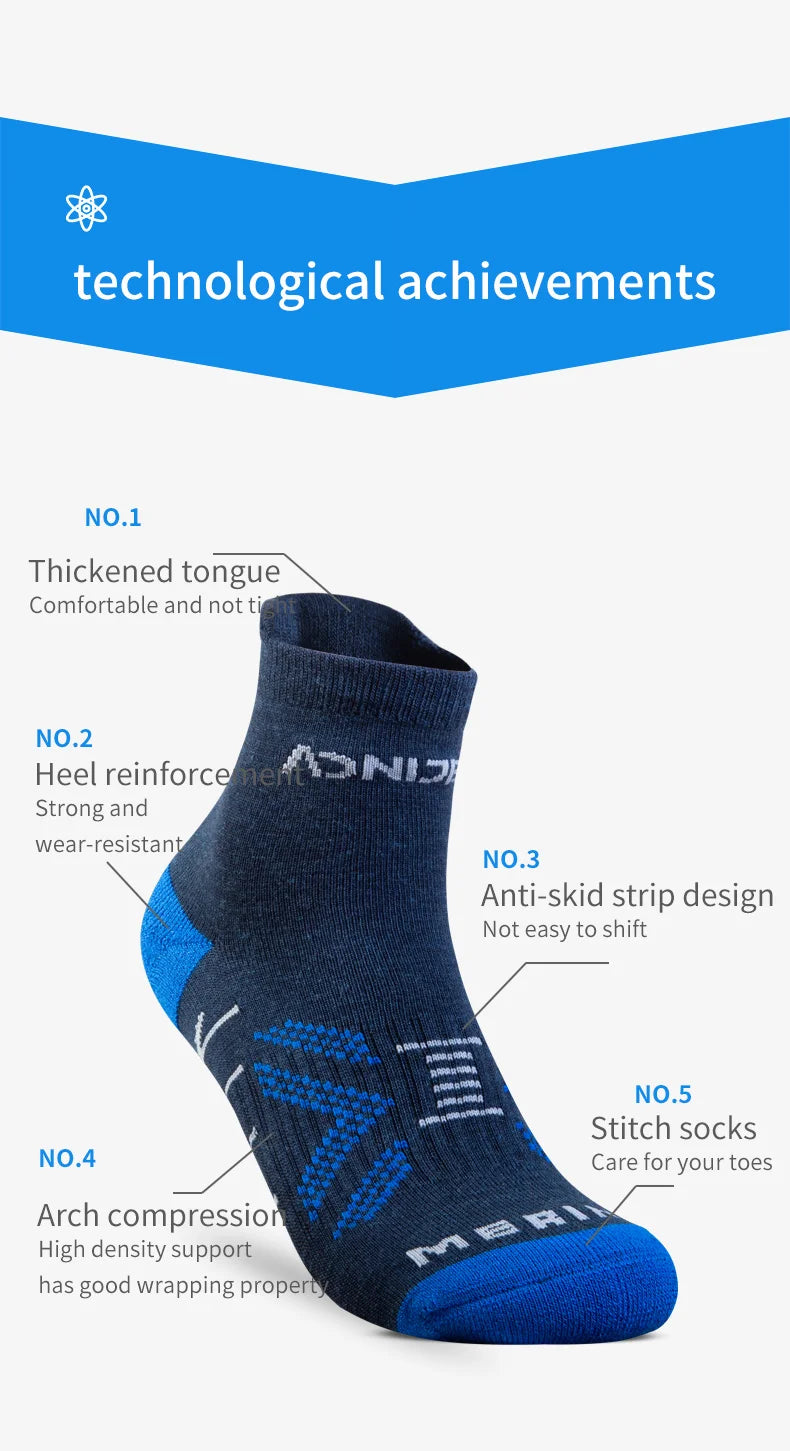 One Pair AONIJIE E4828 E4829 Thickened Wool Socks camping socks