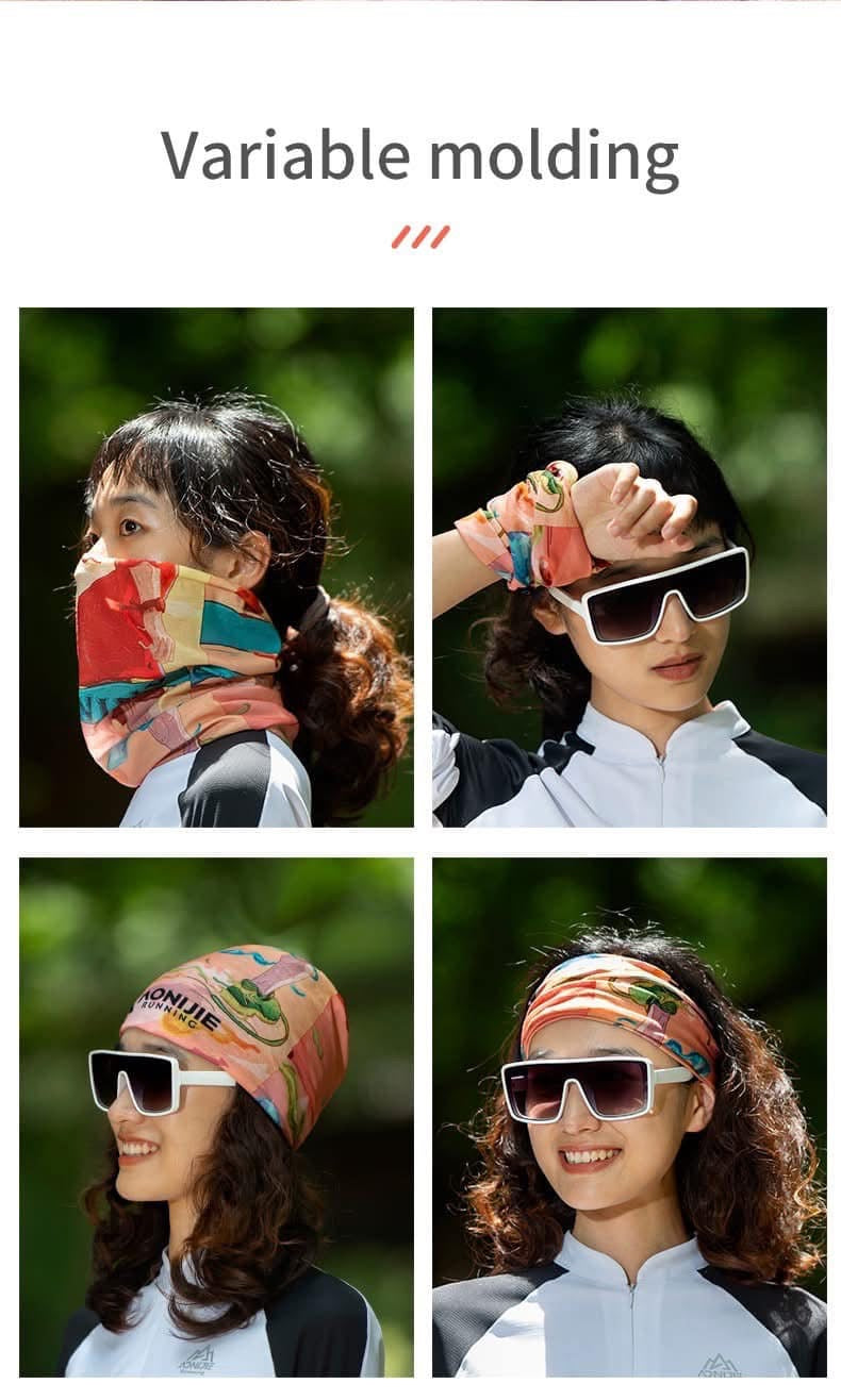AONIJIE Sports Headband Running Neck Protector Sunscreen Mask Scarf Outdoor Men Women Bicycle Bandana Gaiter Headwear