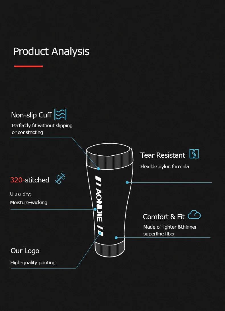 AONIJIE E4405 Knit Compression Leg Cover tear resistant