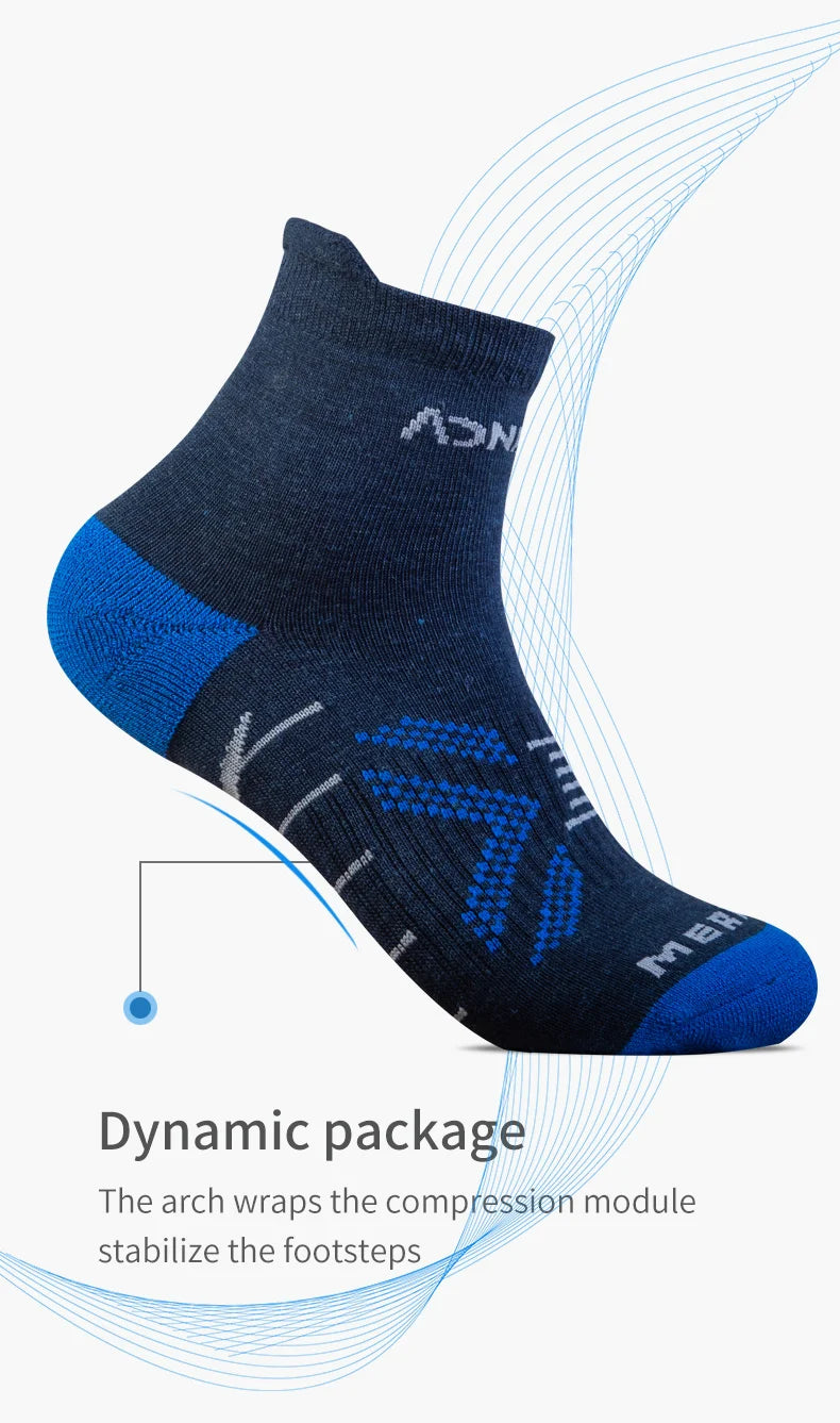 One Pair AONIJIE E4828 E4829 Thickened Wool Socks camping socks