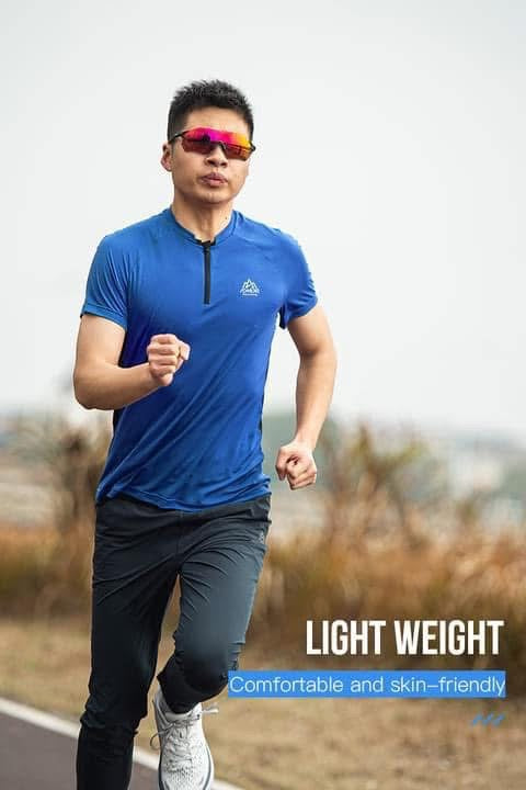 Men Sports T-shirt Quick-drying Outdoor Running Fitness Cycling Yoga Exercise Male Short Sleeve